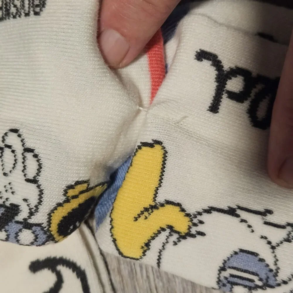 Disney Ankle Socks Lot of 5 Donald, Mickey (2), Minnie, and Goofy Size 5-8 Kids